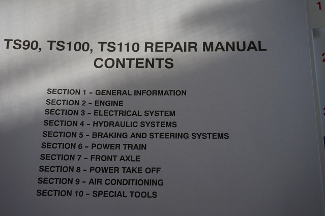 New holland ts 110 manual